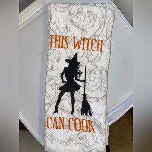 Halloween Witch Dish Towel - Set of 2